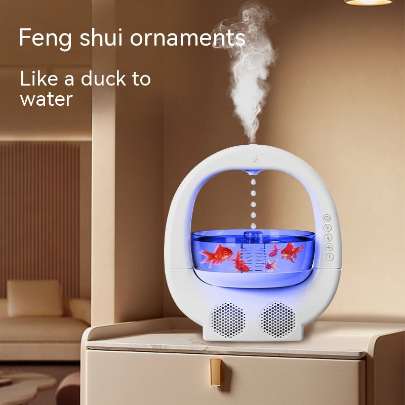 3 In 1 Anti-gravity Humidifier Home Desktop Creative Aromatherapy Machine With Bluetooth Speaker
