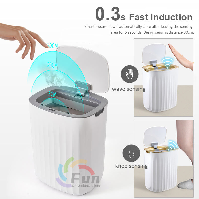 Smart Trash Can With Lid For Bedroom And Living Room Kitchen Storage Box - The Trend
