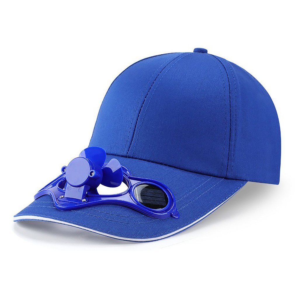 Sunscreen Solar Powered Fan Hat Summer Outdoor Sport Hats Sun Protection Cap With Solar Cool Fan Bicycling Climbing Baseball Cap