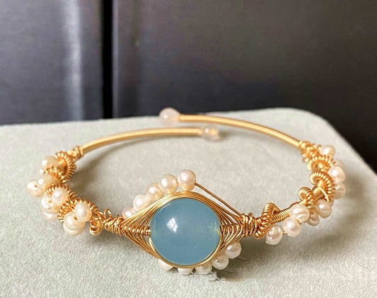 14K GoldWrapped Handmade Bracelet - The Trend