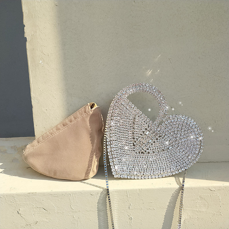 Heart-Shaped Love Diamond Bag Diagonal - The Trend