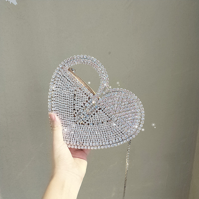 Heart-Shaped Love Diamond Bag Diagonal - The Trend