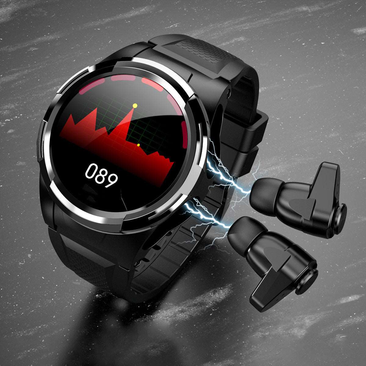 696 Smart Watch Men Bluetooth Earphones Body Temperature Thermometer Full Touch Screen Sport Smartwatch Smart S201 Wristband - The Trend
