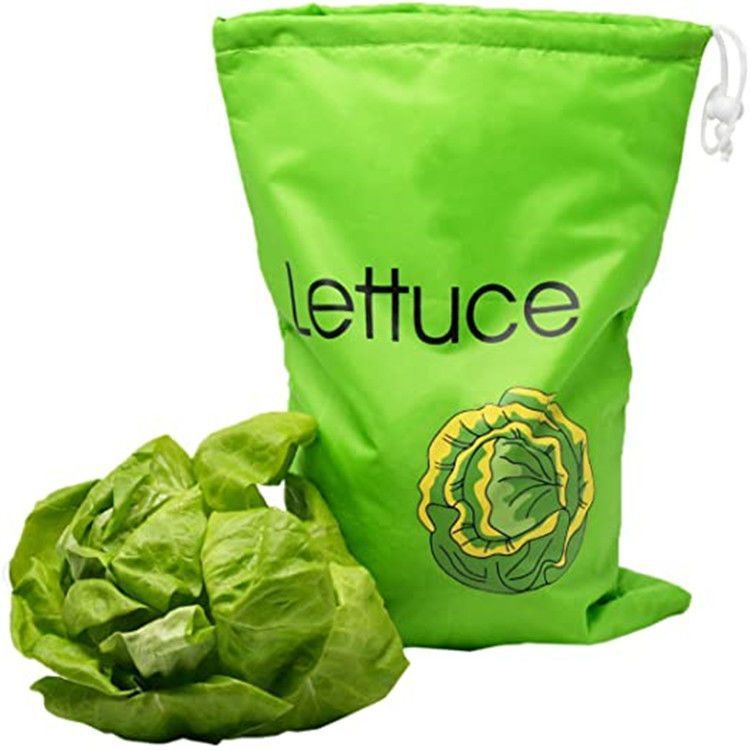 Kitchen Lettuce Drawstring Bag Onion Freshness Protection Package Hanging Storage Bag