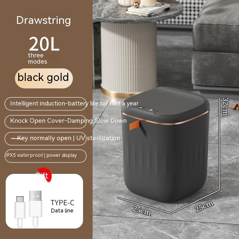 Smart Trash Can With Lid For Bedroom And Living Room Kitchen Storage Box - The Trend
