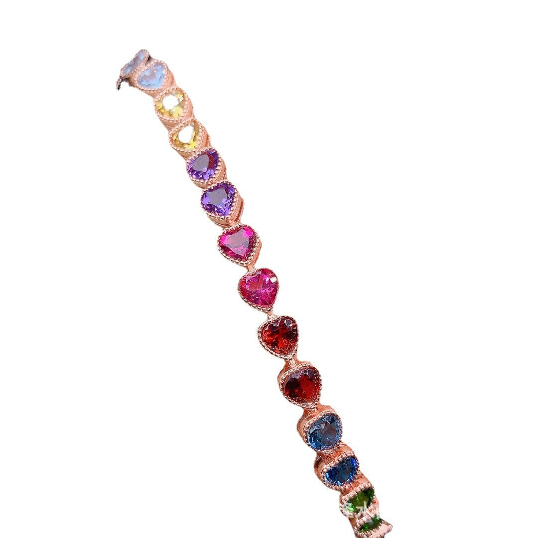 Jewelry Natural Color Gemstone Bracelet For Women