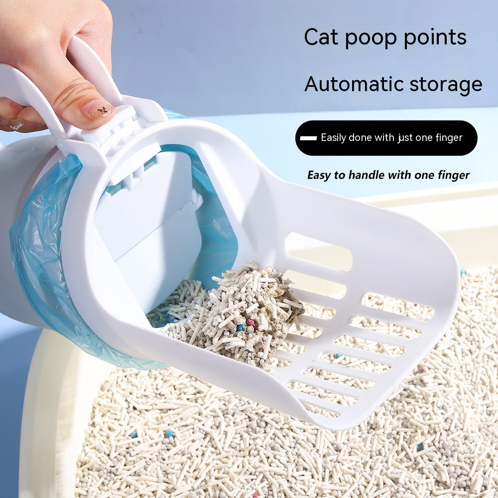 Upgrade Widen Cat Litter Shovel Scoop With Refill Bags Large Cat Litter Box Self Cleaning Cat Waste Bin System Pet Supplies Pet Products - The Trend