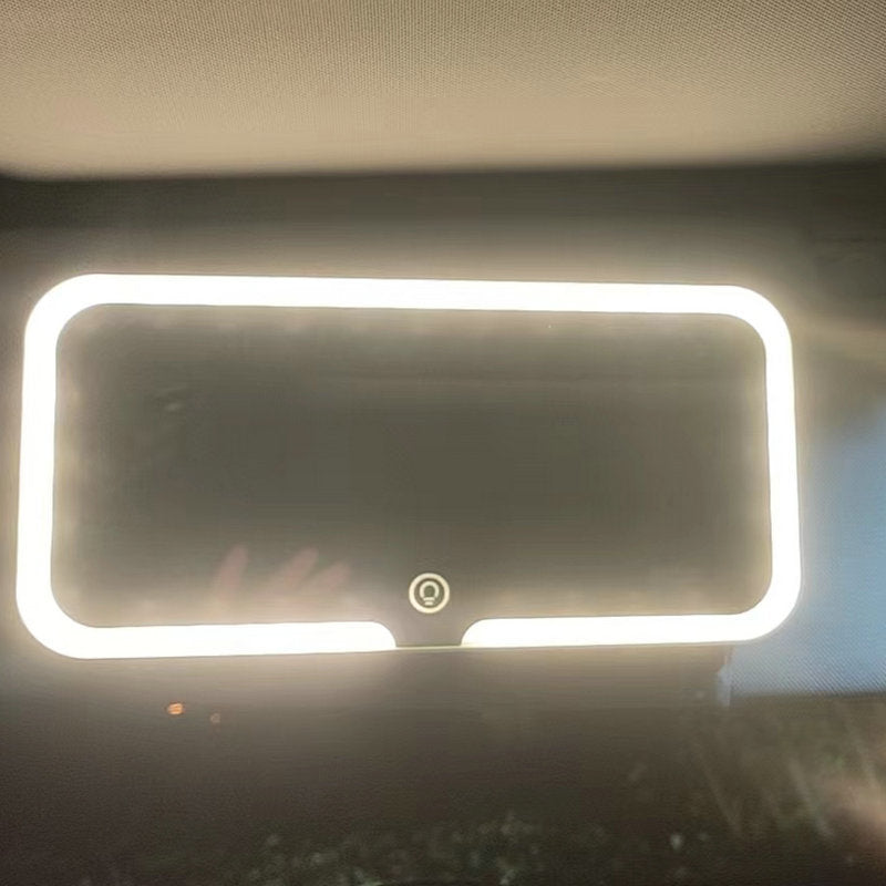 Car Sun Visor With Light Led Make-up Mirror