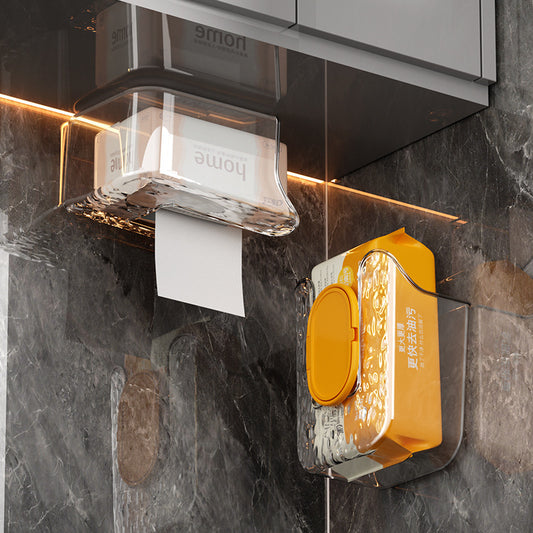 Punch-free Light Luxury Wall-mounted Wipes Storage Box J