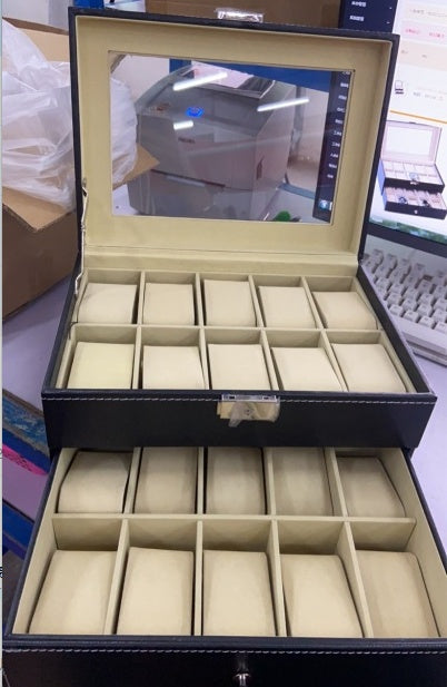 Stock supply 20 double-layer watch box watch storage box watch box wholesale watch box
