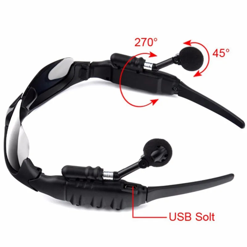 Sports Stereo Wireless Bluetooth 4.0 Headset Eyes Glasses - The Trend