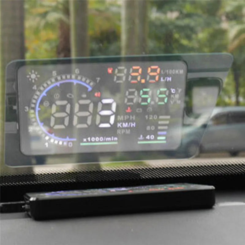 Car HUD Reflective Film Head Up Display System Film OBD II Fuel Consumption Overspeed Display Auto Accessories Car Styling