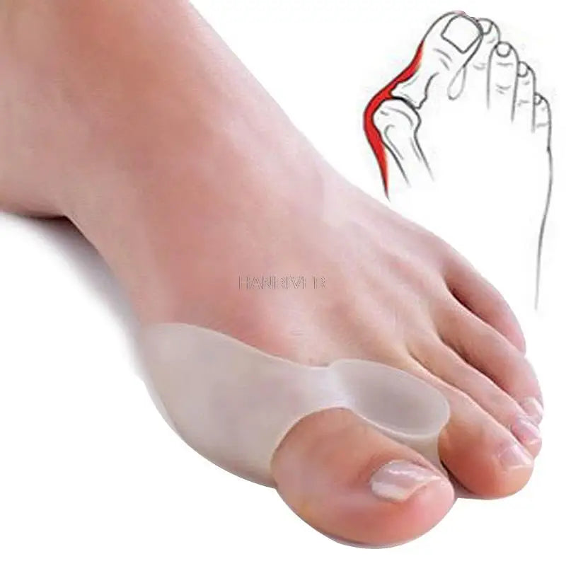 2 pieces = 1 pair of silicone toe separators, hallux valgus adjusters, external toe foot care tools, hallux valgus correctors D