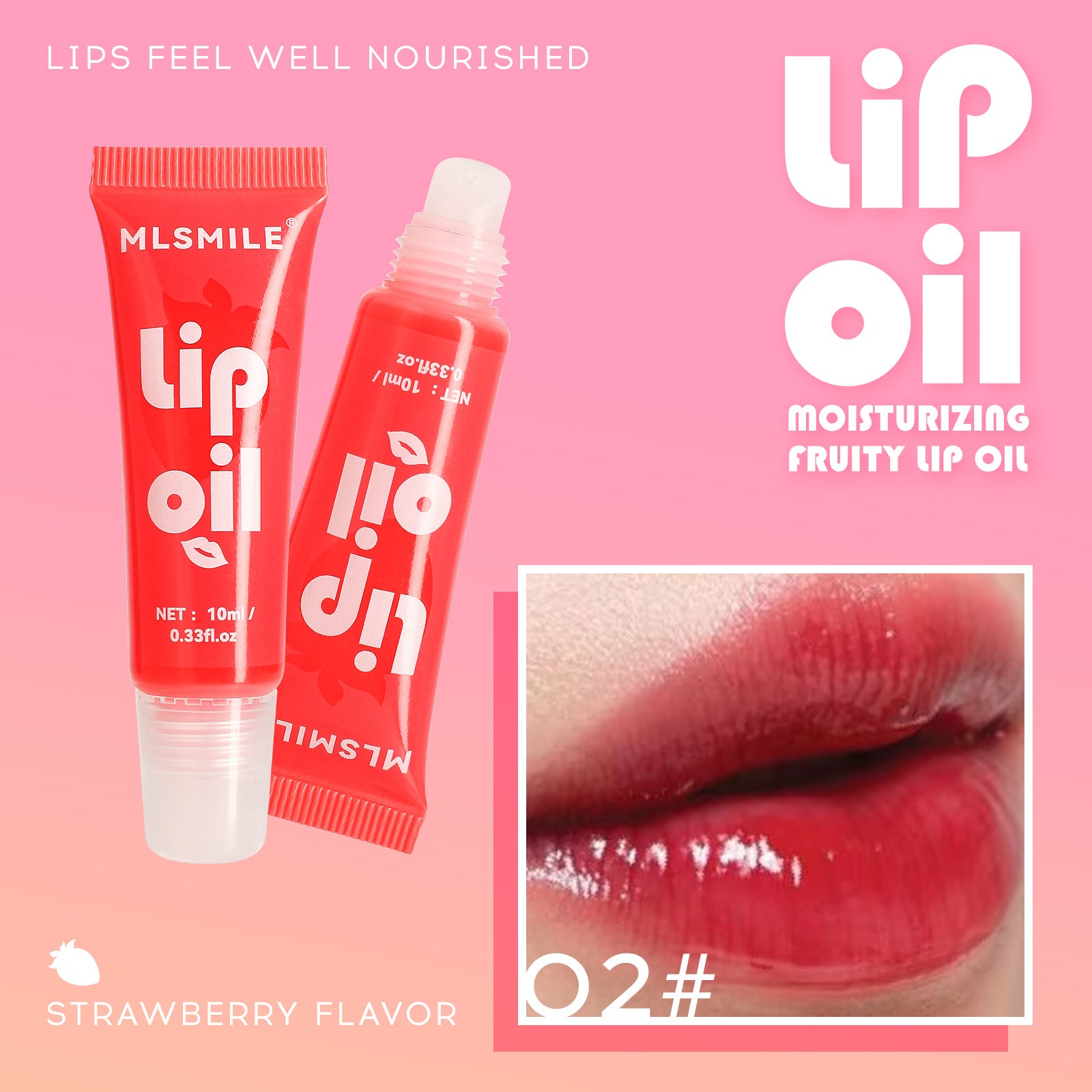 Moisturizing Water Light Mirror Lip Gloss Fruit Flavor Lip Gloss