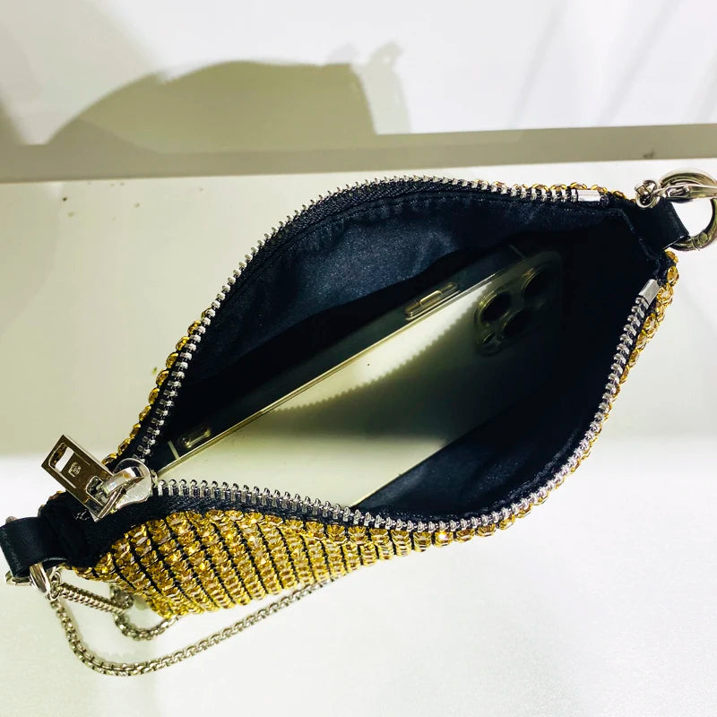 Lady Shiny Evening Bags For Women Luxury Designer Shoulder And Purses