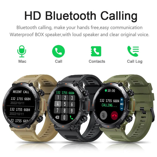 Men Sports Fitness Tracker Heart Monitor 400mAh Smartwatch For Android IOS K56 - The Trend
