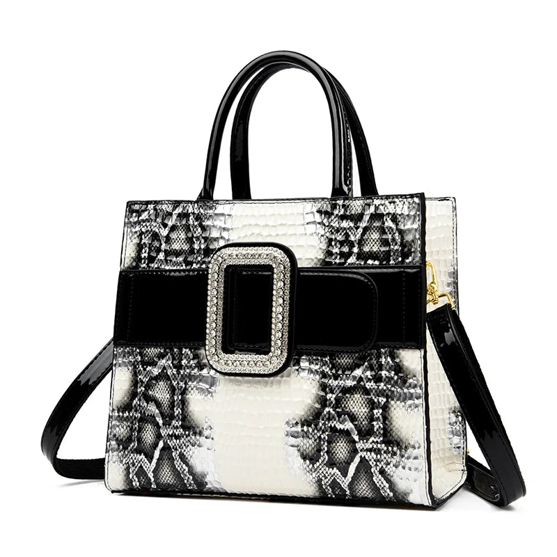 Snake Skin Fashionable and Trendy Personalized and Versatile One Shoulder Bag for Women - The Trend