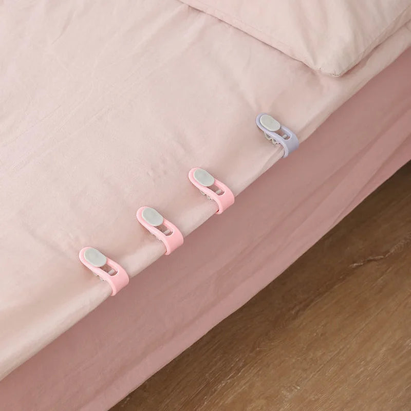 2/12Pcs Bed Sheet Clips Bedroom Plastic Quilt Holder Sleep Non-slip Blanket Curtain Fastener Clip Bed Cover Duvet Sheet Fixer