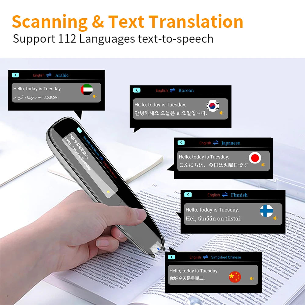 Reading Pen X2/X3 Translator and Dyslexia Autism Smart Voice Scan Translator Pen 112 languages translation - The Trend