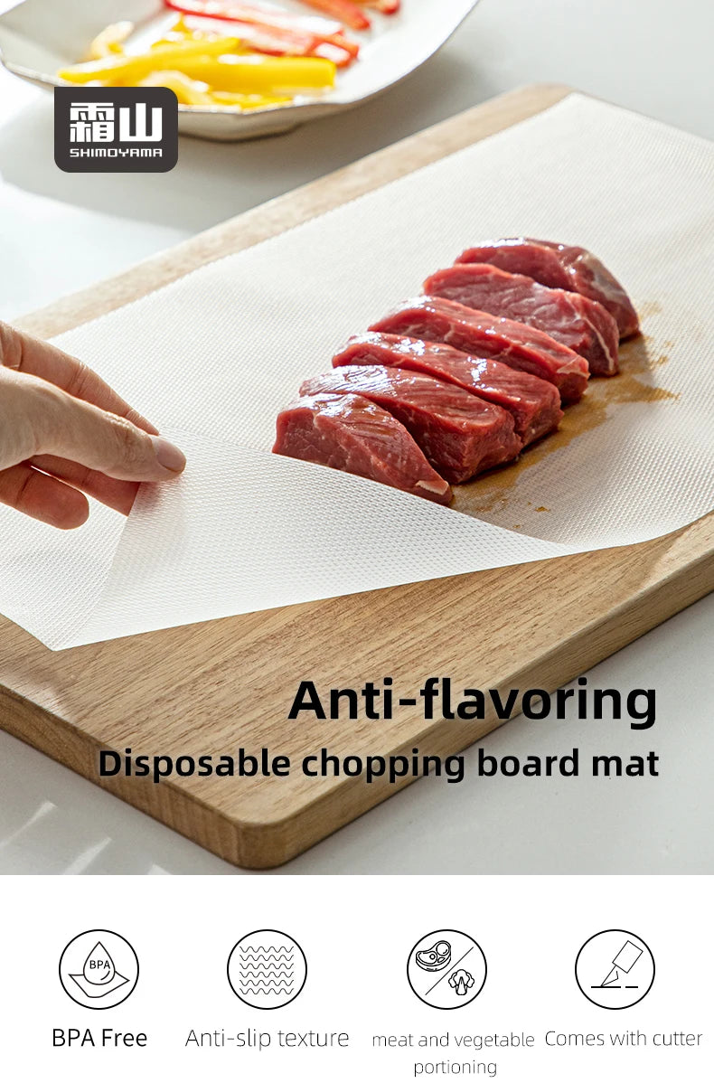 Disposable Cutting Board Mat Kitchen Non-Slip Plastic BPA Free Chopping Board Camping Outdoor Portable Chopping Sheets