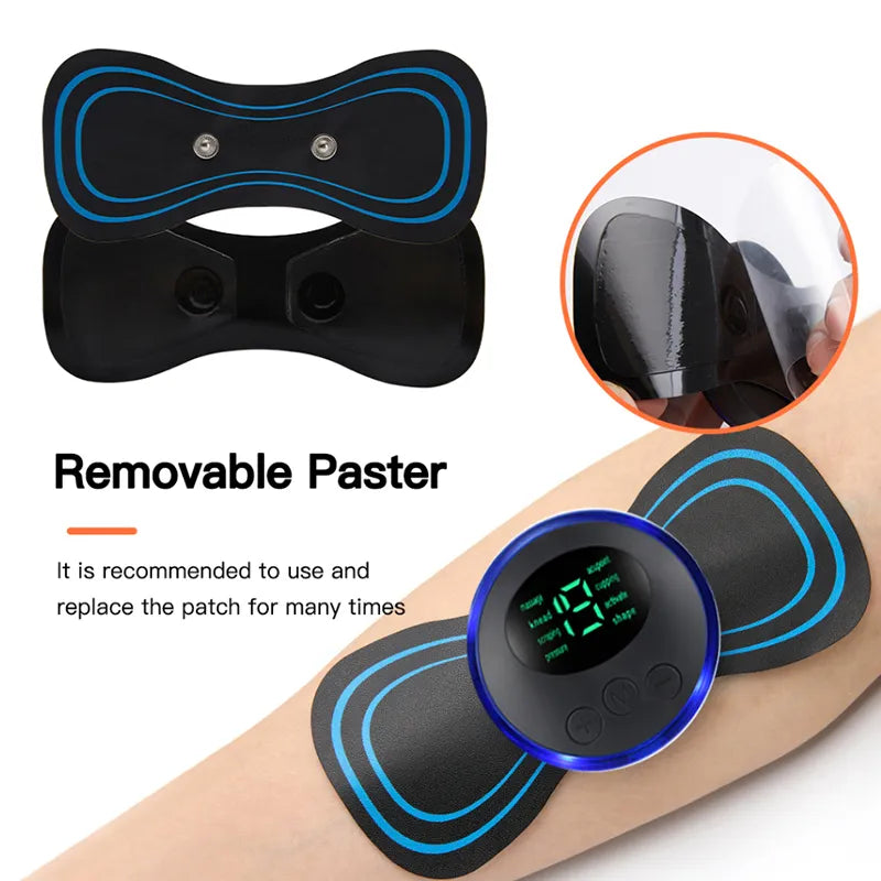 Portable Rechargeable EMS Cervical Vertebra Massage Patch For Muscle Relax Pain Relief - The Trend