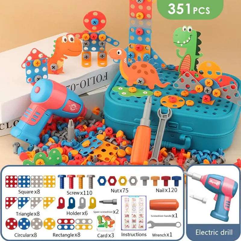 351pcs Drilling Screw 3D Creative Dinosaur Puzzle Toys - The Trend