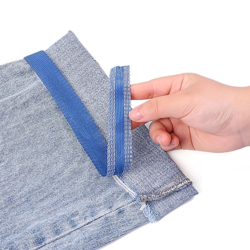 5M Self-Adhesive Iron-On Hem Tape Iron on Pants Trouser Edge Shorten Repair Pants For Jean Clothing Apparel DIY Sewing Fabric