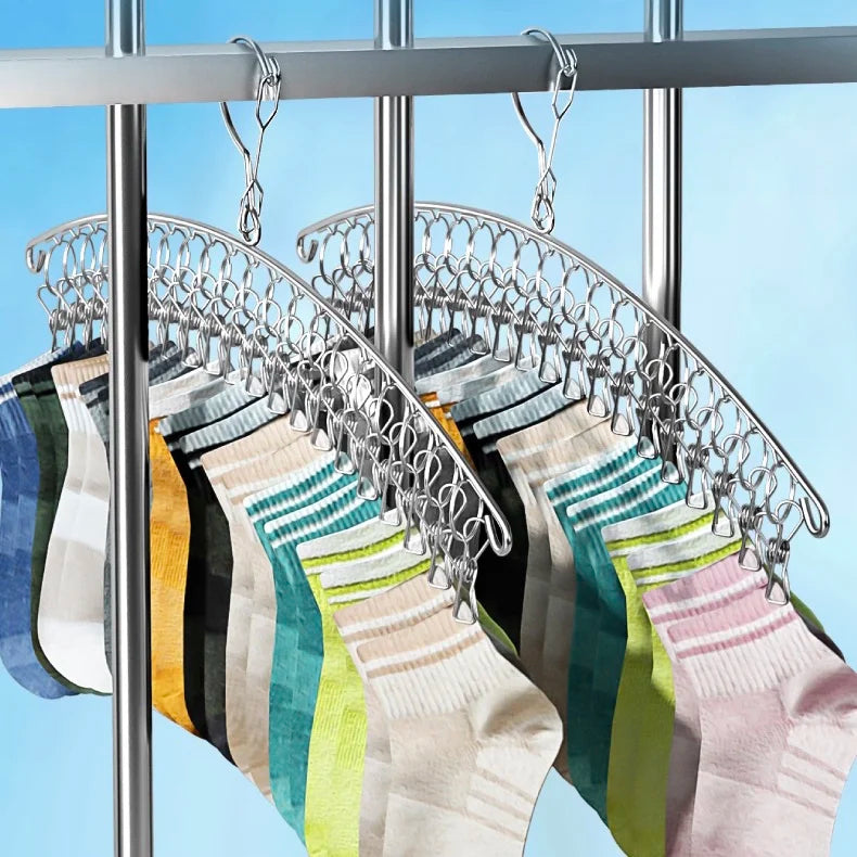 10/20Pegs Stainless Steel Clothes Drying Hanger - The Trend