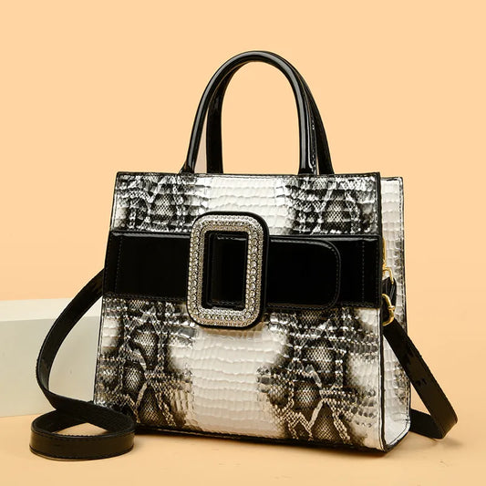 Snake Skin Fashionable and Trendy Personalized and Versatile One Shoulder Bag for Women - The Trend