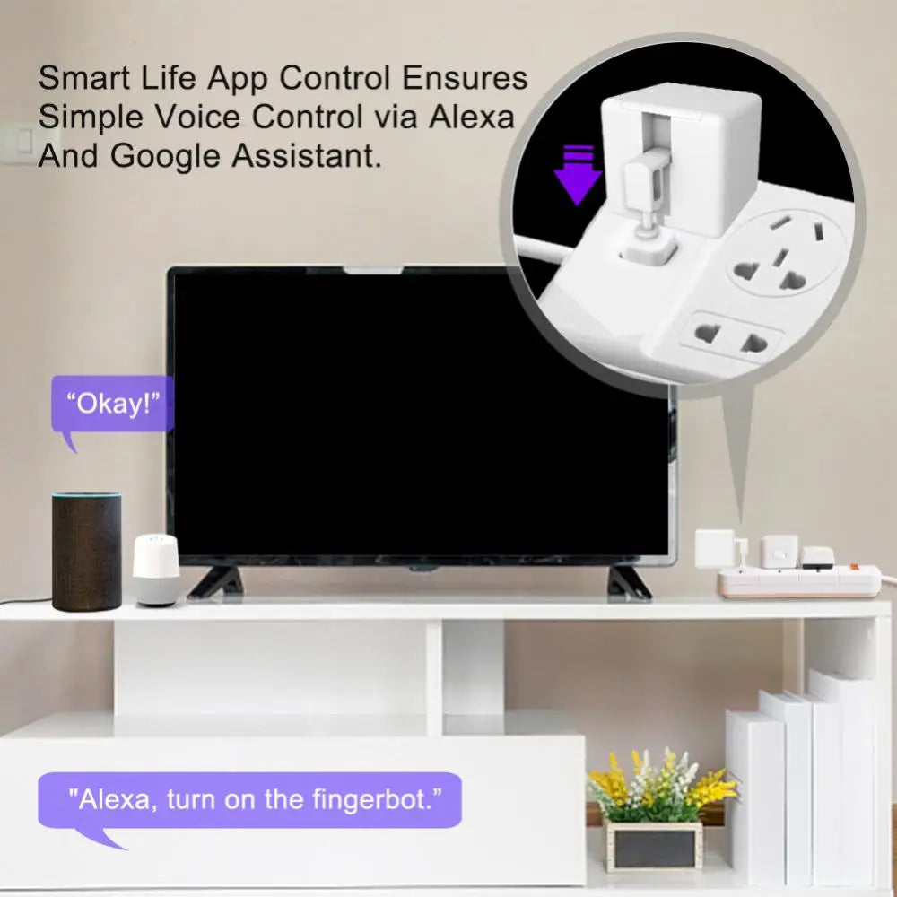 Smart Cubetouch Switch Finger Button Pusher Robot Smart Home Voice Control For Alexa Assistant