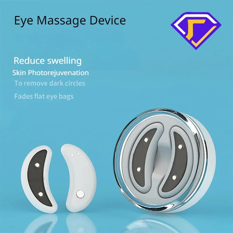EMS Eye Massager Eye Relief Facial Relaxation Device Red Light Eyes Heating Pad Anti-Wrinkle Black Eye Bag Removal Massager