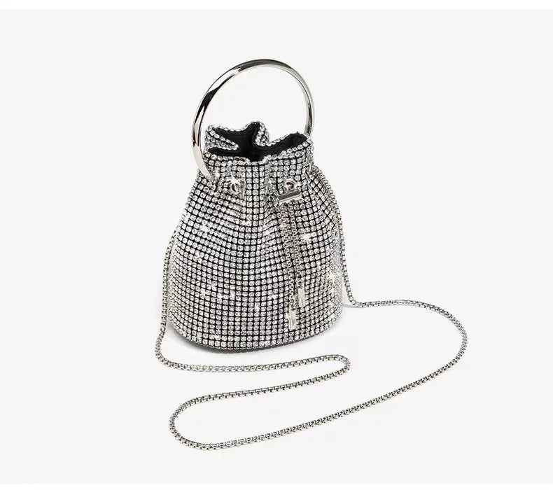 Women's bag 2024 new bucket bags Women's inlaid diamond bag Fashion dinner women luxury single shoulder designer handbags