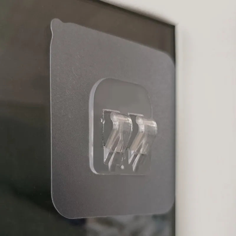 10PCS Transparent Hanging Shelf Hooks Wall Storage Rack for Kitchen Bathroom Gadgets - The Trend