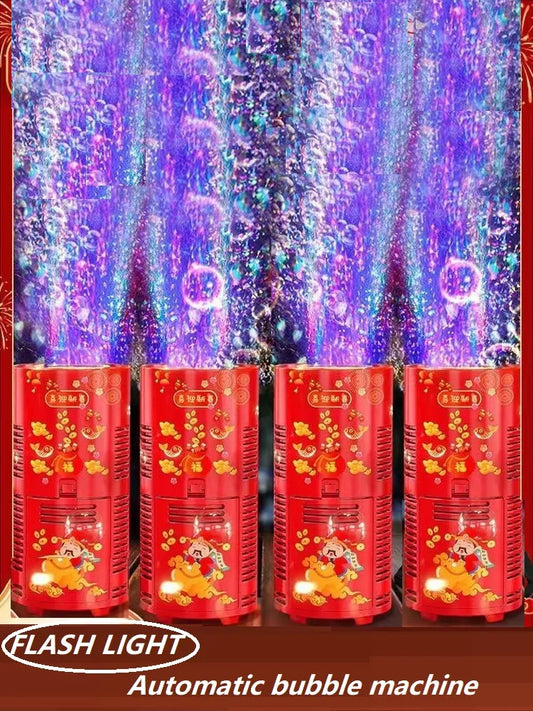 Fireworks bubble machine bubble blower New Year toys - The Trend