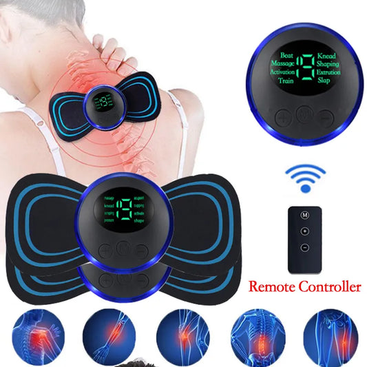 Portable Rechargeable EMS Cervical Vertebra Massage Patch For Muscle Relax Pain Relief - The Trend