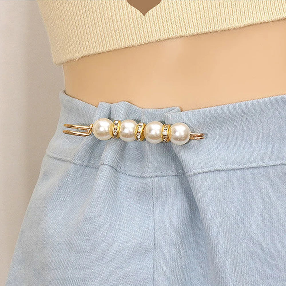 Detachable Metal Pins Fastener Pants Pin Retractable Button Sewing-Free Buckles for Jeans Perfect Fit Reduce Waist