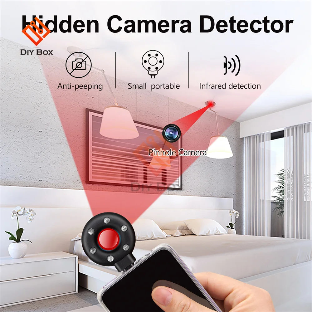 Camera Detector For Outdoor Travel Hotel Rental IR Alarm with Led Light - The Trend