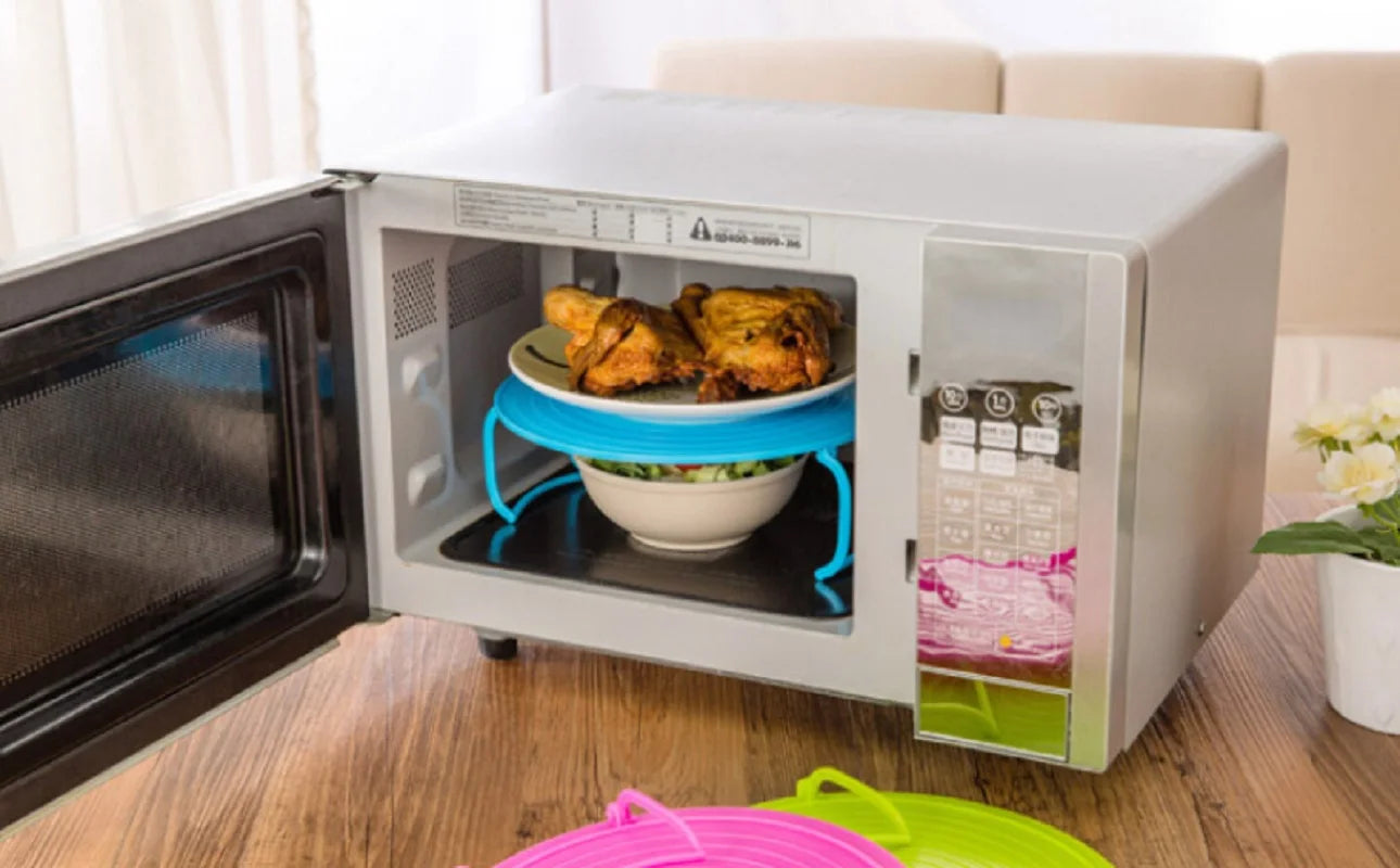 Multifunctional Microwave Steaming Rack Microwave Oven Shelf Cooking Tools 1pc - The Trend