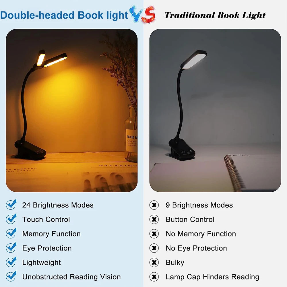 14 LED Portable Reading Light Book Lamp Mini Desk Lamp