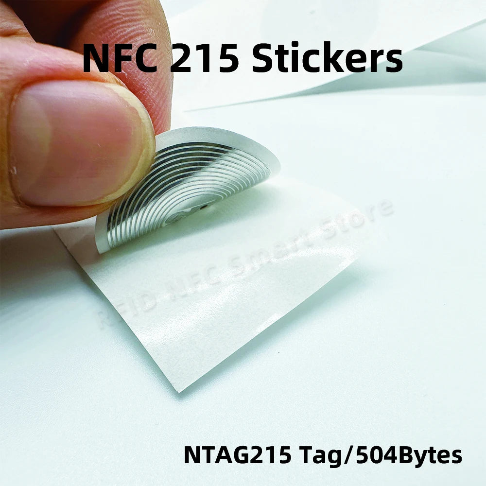 100pcs 50pcs 10pcs Nt/ag213 Nt ag215 NFC Tags NFC Sticker Adhesive Labels for NFC Phones