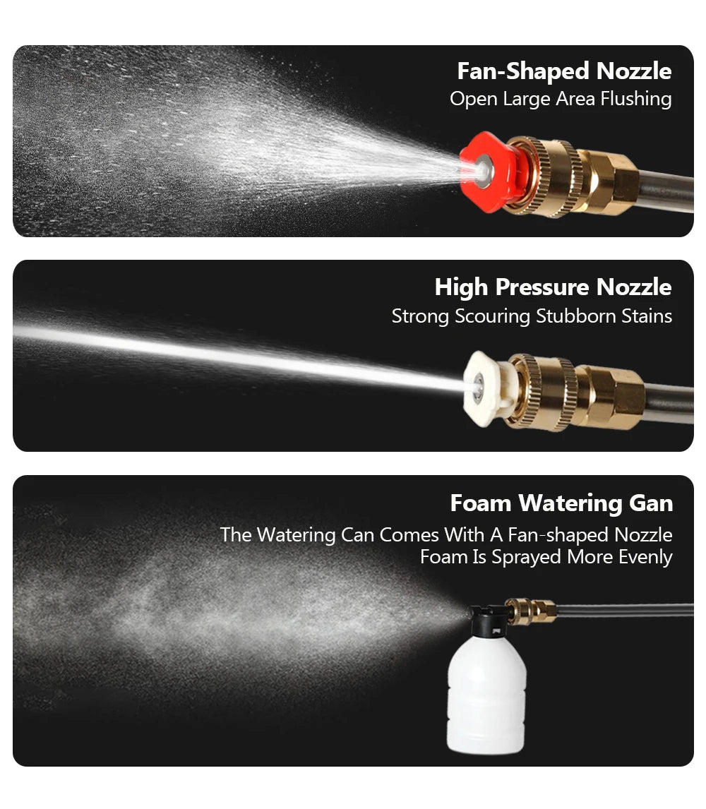 Automobile Water 96\48\24HV Gun Cordless High Pressure Cleaner Washer Spray Water Gun Car Wash Pressure Water Cleaning Machine