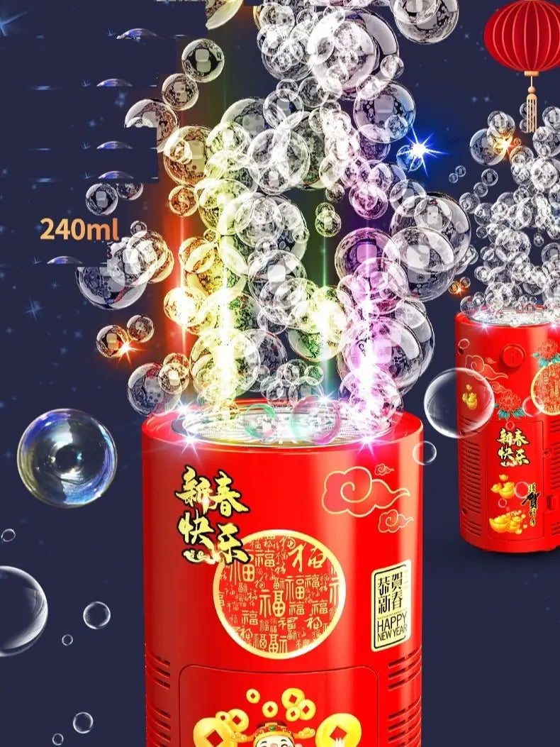 Fireworks bubble machine bubble blower New Year toys - The Trend