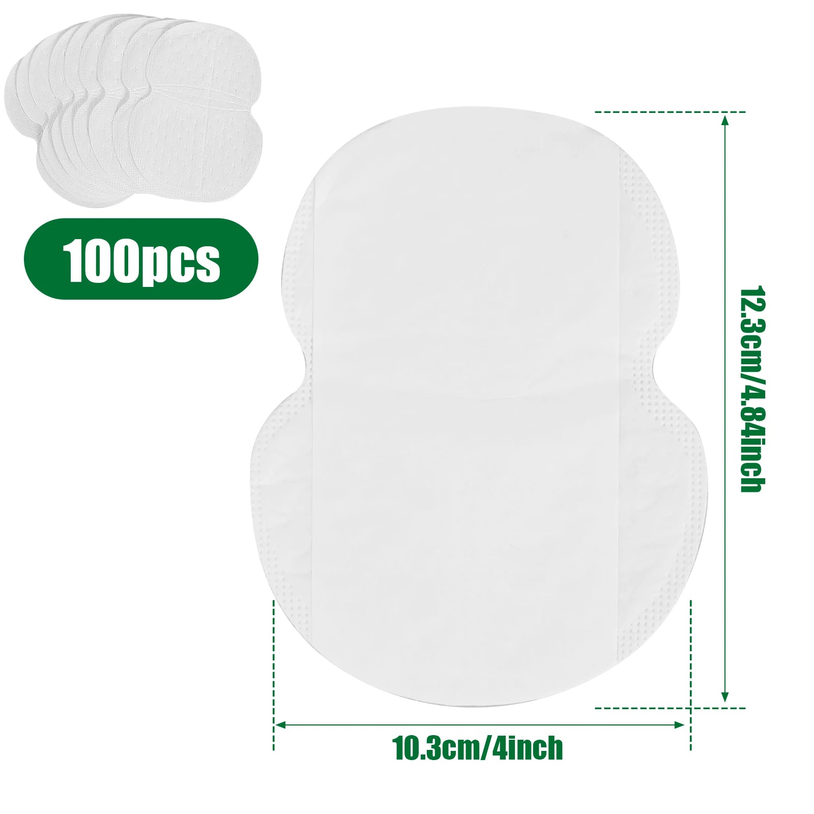 100/300Pcs Disposable Underarm Armpit Sweat Pads Sweat-absorbing Patch Summer Deodorants Non-woven Pads Breathable Ultra-thin