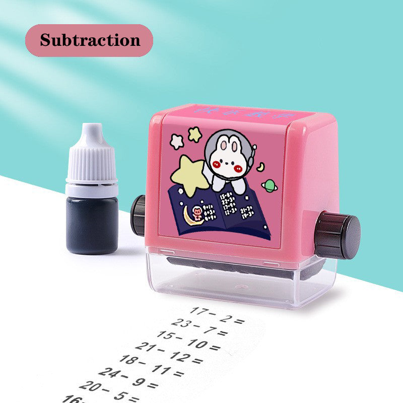 Math Roller Stamp Addition Subtraction Multiplication Division Practice Digital - The Trend