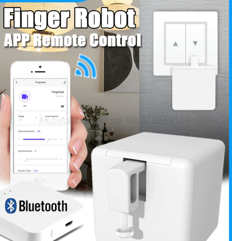 Smart Cubetouch Switch Finger Button Pusher Robot Smart Home Voice Control For Alexa Assistant